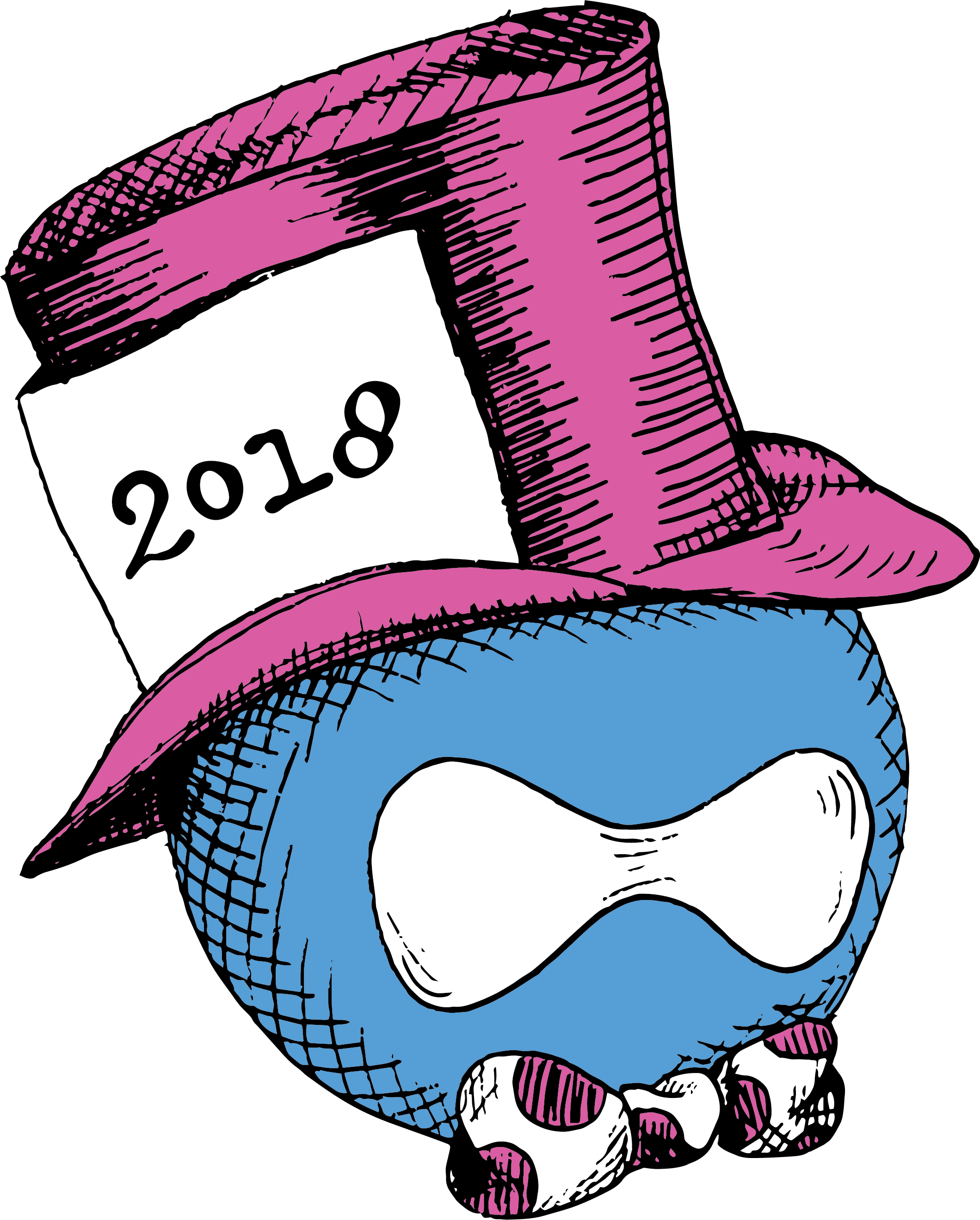 Druplicon wearing a Hatter's Hat